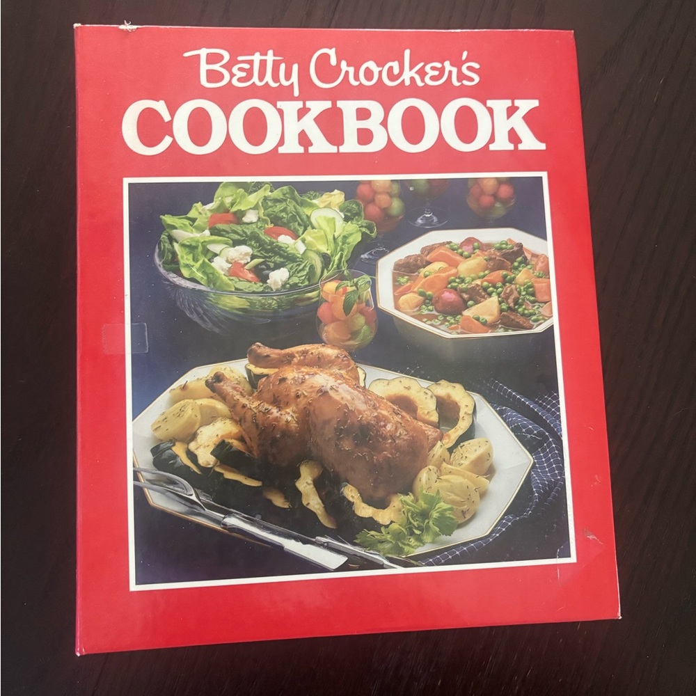 Betty Crocker Cookbook with Bold Red Design